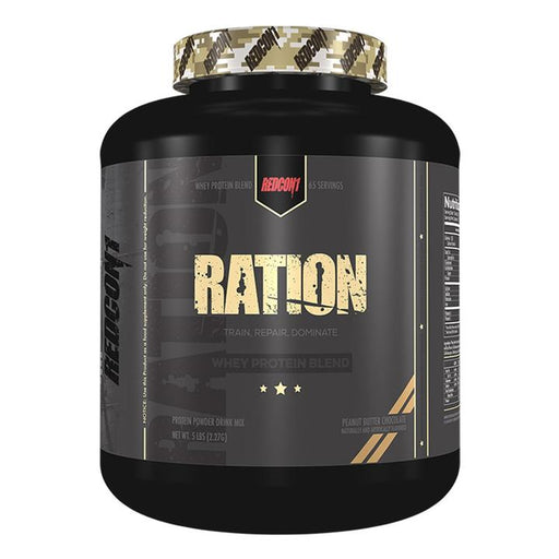 Redcon1 Ration - Whey Protein, Peanut Butter Chocolate - 2307g Best Value Sports Supplements at MYSUPPLEMENTSHOP.co.uk