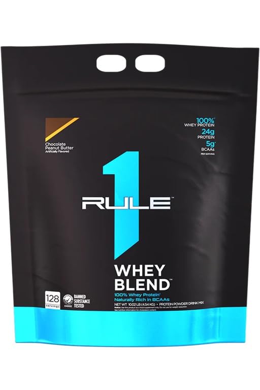 R1 Whey Blend, Chocolate Peanut Butter - 4540g | Premium Whey Proteins at MYSUPPLEMENTSHOP.co.uk