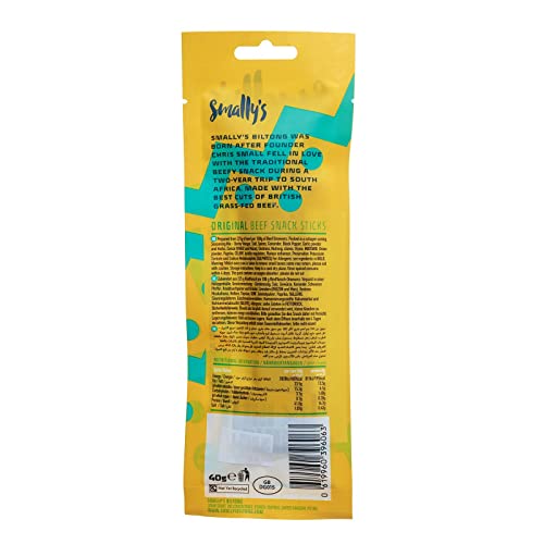 Smally's Beef Snack Sticks 15x40g Original | High-Quality Health Foods | MySupplementShop.co.uk
