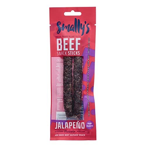 Smally's Beef Snack Sticks 15x40g Jalapeno | High-Quality Health Foods | MySupplementShop.co.uk