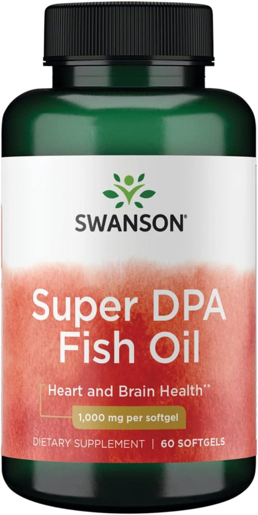 Swanson Super DPA Fish Oil - 60 softgels | High-Quality Sports Supplements | MySupplementShop.co.uk