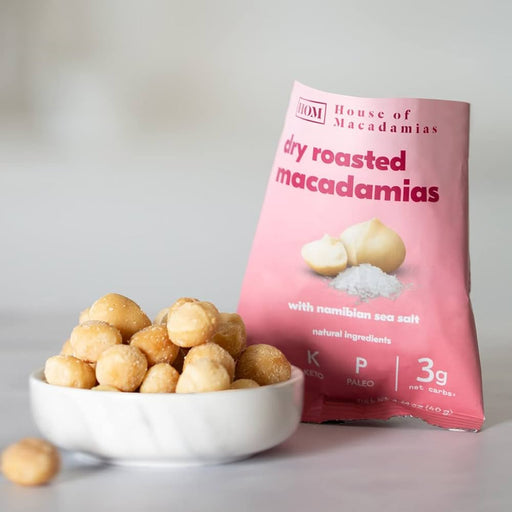 House Of Macadamia Nuts Roasted 12x40g Namibian Sea Salt | Top Rated Sports & Nutrition at MySupplementShop.co.uk
