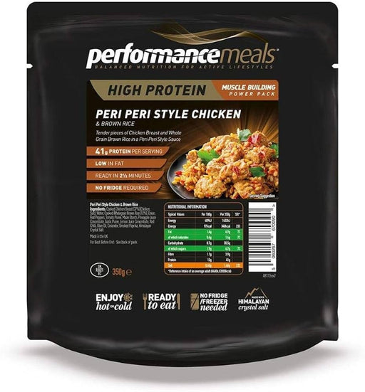 Performance Meals Protein Meal Pouch 350g Peri Peri Style Chicken Breast | Top Rated Sports Supplements at MySupplementShop.co.uk