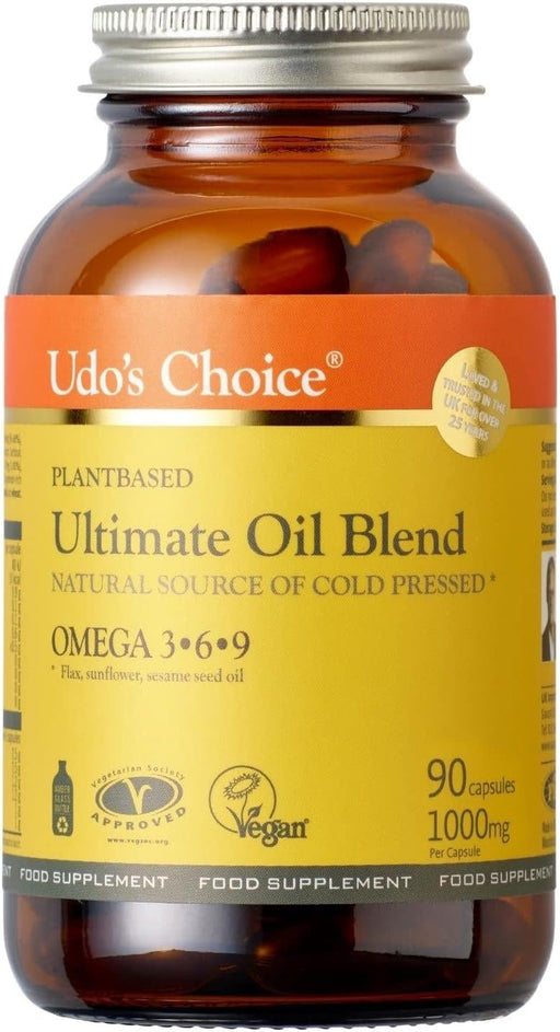 Udo's Choice Ultimate Oil Blend 1000mg 90 Cap's | High-Quality Sports Nutrition | MySupplementShop.co.uk