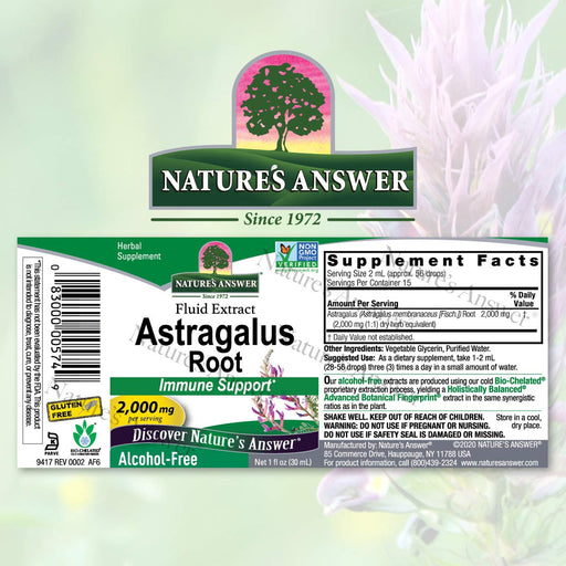 Natures Answer Astragalus Root 30ml