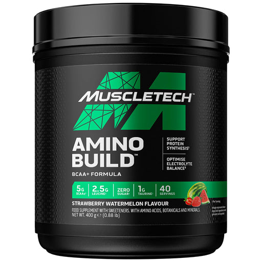 MuscleTech Amino Build, Strawberry Watermelon - 400g Best Value Nutritional Supplement at MYSUPPLEMENTSHOP.co.uk