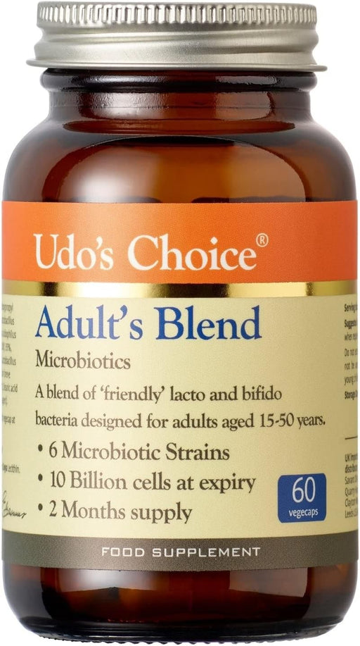 Udo's Choice Adults Blend Microbiotics 60 Vegecaps | High-Quality Sports Nutrition | MySupplementShop.co.uk
