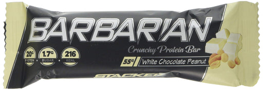 Stacker2 Europe Barbarian, White Chocolate Peanut - 15 x 55g | High-Quality Health Foods | MySupplementShop.co.uk