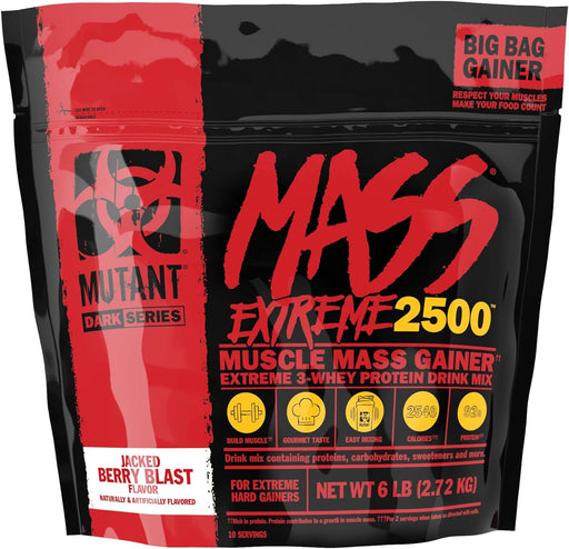 Mutant Mass Extreme Gainer Jacked Berry Blast 6lbs