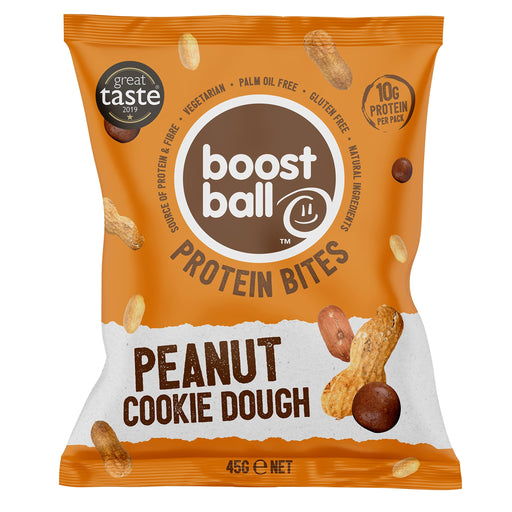 Boostball Protein Bites 12x40g Peanut Butter Cookie Dough at MySupplementShop.co.uk