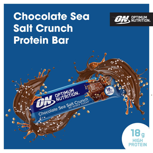Optimum Nutrition Crunch Bar 12x55g Choc Sea Salt cheapest price with MYSUPPLEMENTSHOP.co.uk
