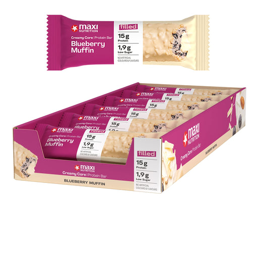 Maxi Nutrition Creamy Core Bar 12x45g Blueberry Muffin | High-Quality Supplements | MySupplementShop.co.uk