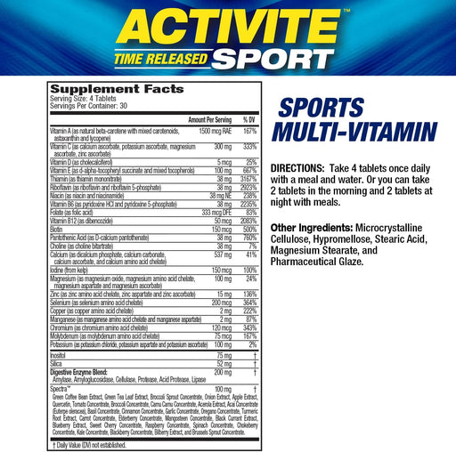 MHP Activite Sport - 120 tablets | High-Quality Vitamins & Minerals | MySupplementShop.co.uk