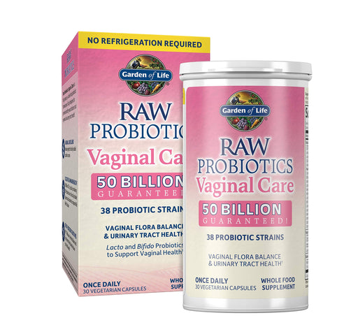 Garden of Life Raw Probiotics Vaginal Care (Shelf-Stable) - 30 vcaps | High-Quality Bacterial Cultures | MySupplementShop.co.uk