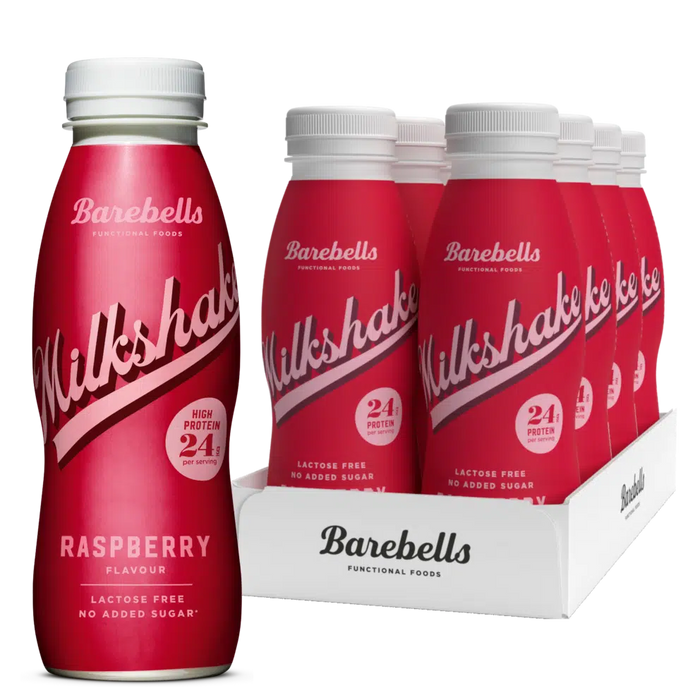 Barebells Protein Milkshake 8 x 330ml Bottles High Protein Shake No Added Sugar Lactose Free 24g of Protein