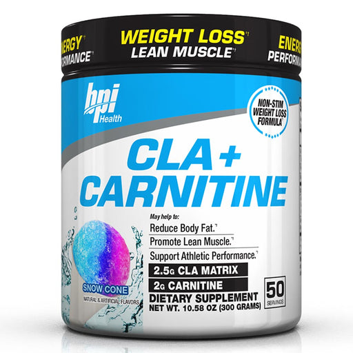 BPI Sports CLA + Carnitine, Snow Cone - 350 grams | Top Rated Sports Supplements at MySupplementShop.co.uk