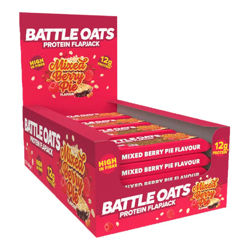 Battle Snacks Oats Protein Flapjack 12x80g Rich Chocolate Pudding at MySupplementShop.co.uk