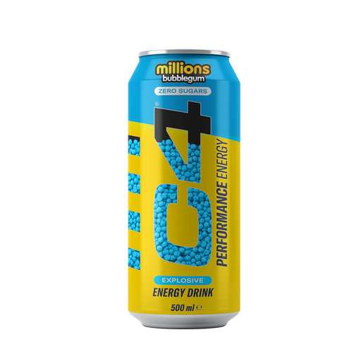 Cellucor C4 Performance Energy Carbonated RTD 12x500ml Millions Bubblegum | Premium Energy Drinks at MYSUPPLEMENTSHOP.co.uk