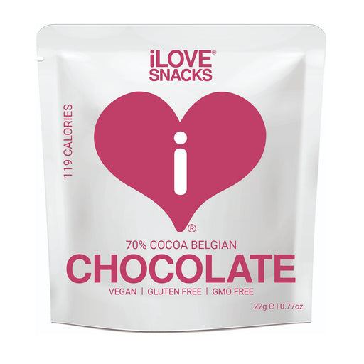 I Love Snacks Belgian 70% Cocoa Chocolate 20x22g Chocolate | Top Rated Supplements at MySupplementShop.co.uk