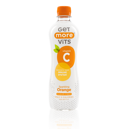 Get More Vits Vitamin C 12x500ml Sparkling Orange | Premium Vitamins & Minerals at MySupplementShop.co.uk