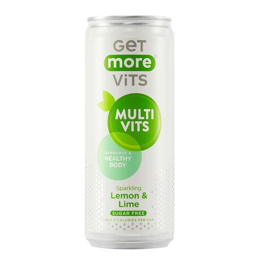 Get More Vits Multivits Can 12x330ml Sparkling Lemon & Lime | Premium Vitamins & Minerals at MySupplementShop.co.uk