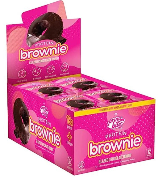 AP Sports PrimeBites Protein Brownies 12x65g (Chocolate Glazed Donut)