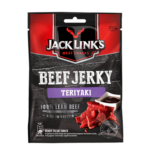 Jack Links Beef Jerky 12x25g Teriyaki | Premium Health & Nutrition at MySupplementShop.co.uk