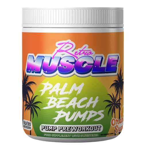 Retro Muscle Miami Nights 480g Orange Sunset | Premium Health & Nutrition at MySupplementShop.co.uk