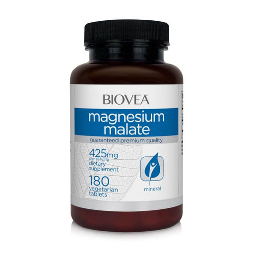 Biovea Magnesium Malate 425mg 180 Vegetarian Tablets | Premium Supplements at MYSUPPLEMENTSHOP
