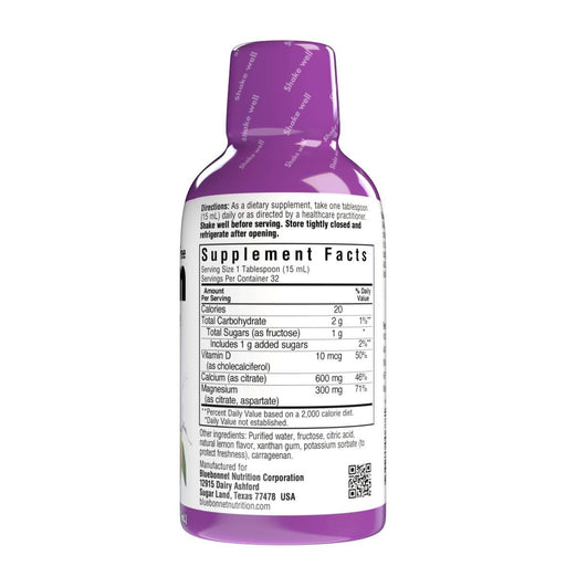 Bluebonnet Liquid Calcium, Magnesium Citrate &amp; Vitamin D3 Lemon 16 Fl Oz | Premium Supplements at MYSUPPLEMENTSHOP