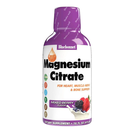 Bluebonnet Liquid Magnesium Citrate Mixed Berry 16 fl oz | Premium Supplements at MYSUPPLEMENTSHOP