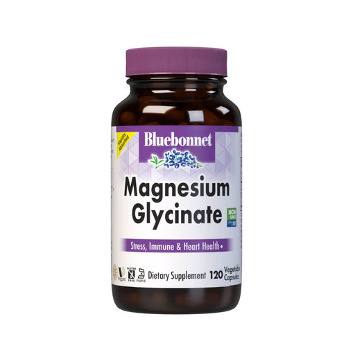Bluebonnet Magnesium Glycinate 120 Vegetable Capsules | Premium Supplements at MYSUPPLEMENTSHOP