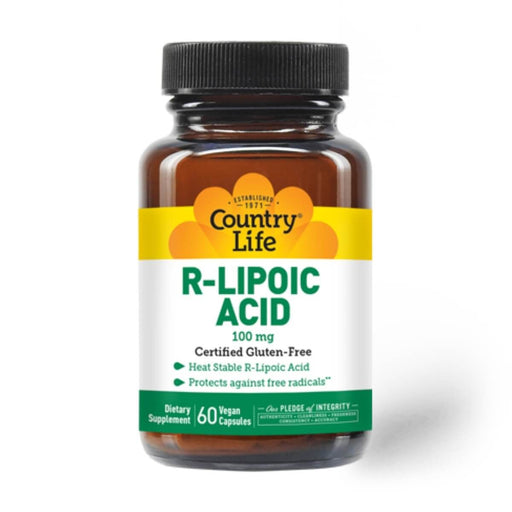 Country Life R-Lipoic Acid 100mg 60 Vegicaps | Premium Supplements at MYSUPPLEMENTSHOP