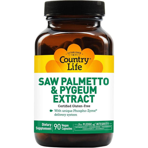 Country Life Saw Palmetto &amp; Pygeum Extract 90 Vegicaps | Premium Supplements at MYSUPPLEMENTSHOP