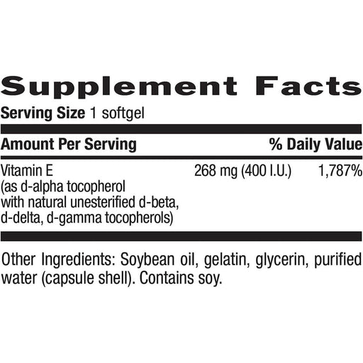 Country Life Vitamin E Complex 400iu 90 Softgels | Premium Supplements at MYSUPPLEMENTSHOP