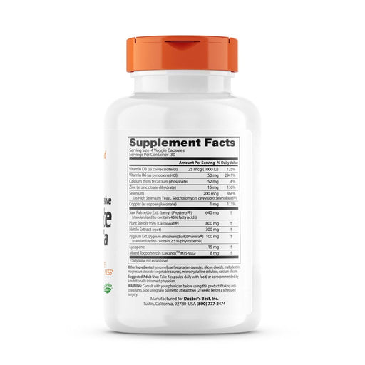 Doctor's Best Comprehensive Prostate Formula 120 Veggie Capsules | Premium Supplements at MYSUPPLEMENTSHOP