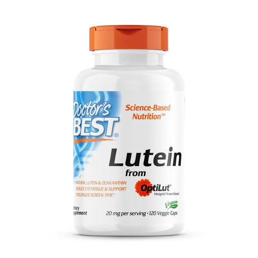 Doctor's Best Lutein from OptiLut 10mg 120 Veggie Capsules | Premium Supplements at MYSUPPLEMENTSHOP