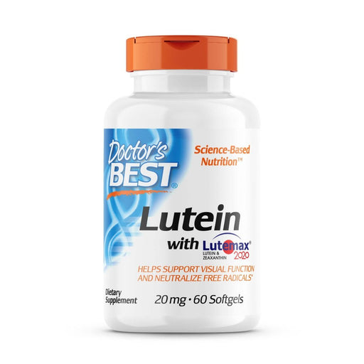 Doctor's Best Lutein with Lutemax 2020, 20 mg 60 Softgels | Premium Supplements at MYSUPPLEMENTSHOP