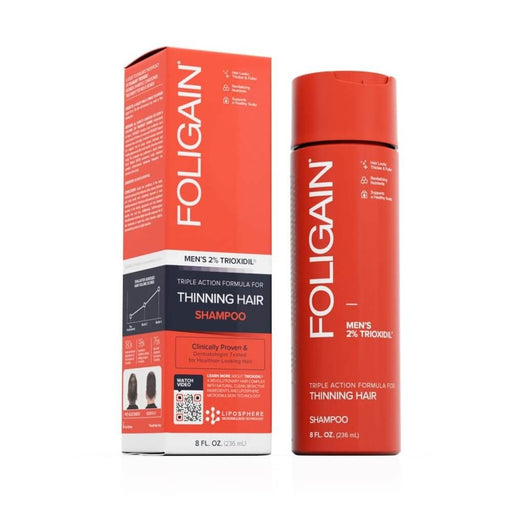 FOLIGAIN Triple Action Shampoo For Thinning Hair For Men with 2% Trioxidil (8 fl oz) 236ml | Premium Supplements at MYSUPPLEMENTSHOP