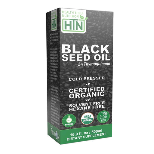 Health Thru Nutrition Black Seed Oil 500ml | Premium Supplements at MYSUPPLEMENTSHOP