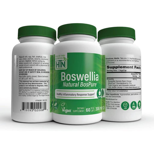 Health Thru Nutrition Boswellia BosPure 300mg 60 Veggie Capsules | Premium Supplements at MYSUPPLEMENTSHOP