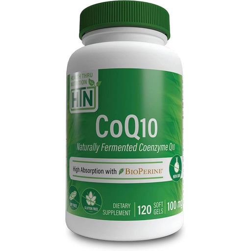 Health Thru Nutrition CoQ10 with BioPerine 100mg 120 Softgels | Premium Supplements at MYSUPPLEMENTSHOP