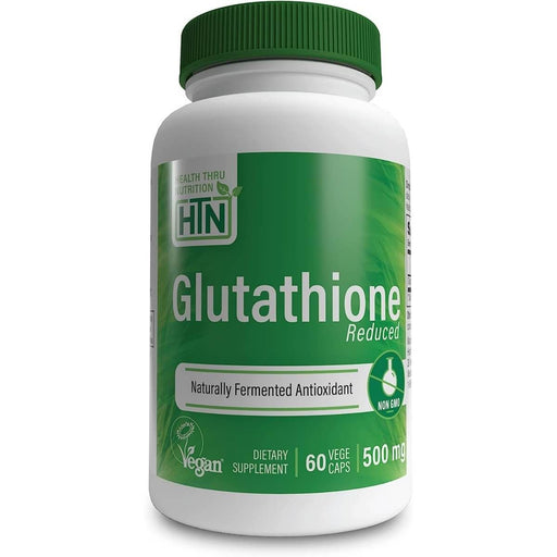 Health Thru Nutrition Reduced Glutathione 500mg 60 Veggie Capsules Best Value Detox & Cleanse at MYSUPPLEMENTSHOP.co.uk