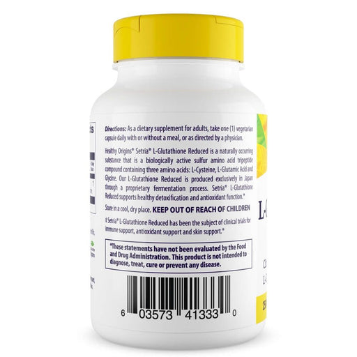 Healthy Origins L-Glutathione Reduced 250mg 60 Veggie Capsules | Premium Supplements at MYSUPPLEMENTSHOP