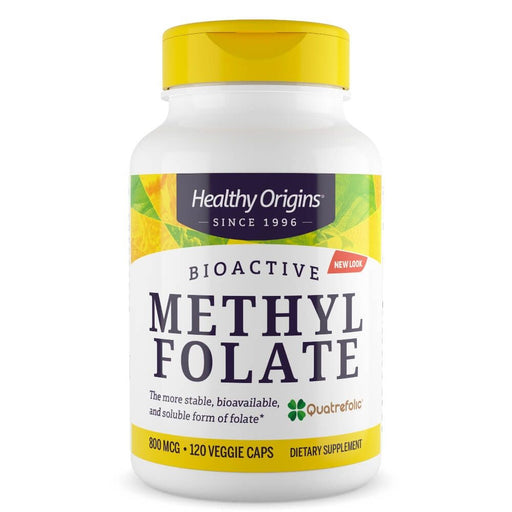 Healthy Origins Methyl Folate 800mcg 120 Veggie Capsules | Premium Supplements at MYSUPPLEMENTSHOP