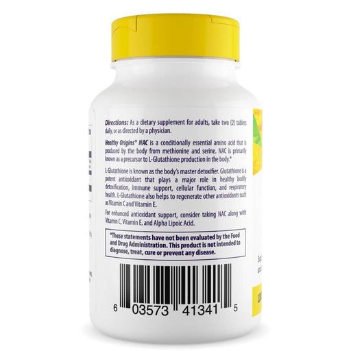Healthy Origins N-Acetyl-L-Cysteine (NAC) 1000 mg, 120 Tablets | Premium Supplements at MYSUPPLEMENTSHOP
