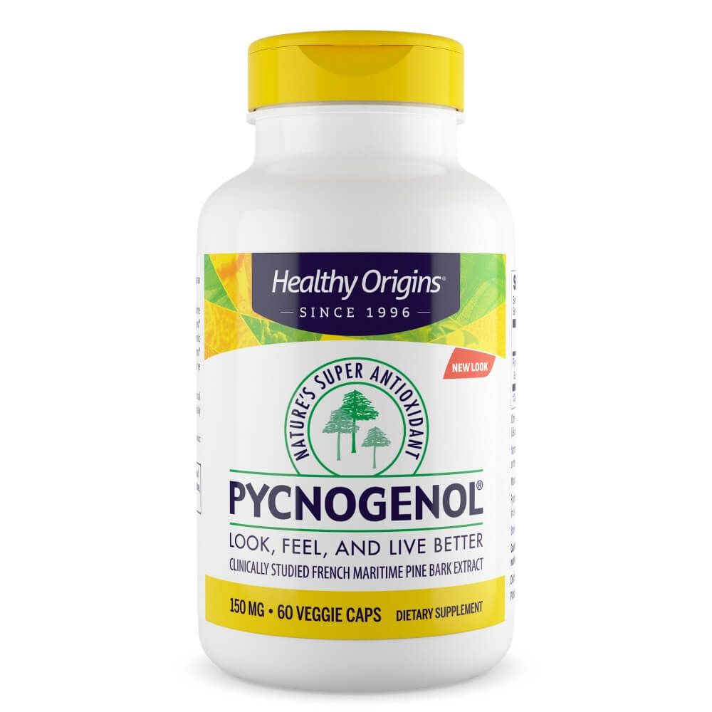 Healthy Origins Pycnogenol 150 mg 60 Veggie Capsules | Premium Supplements at MYSUPPLEMENTSHOP