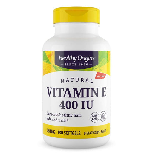 Healthy Origins Vitamin E 400iu 180 Softgels | Premium Supplements at MYSUPPLEMENTSHOP
