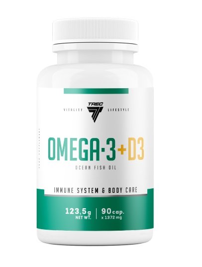 Trec Nutrition Omega-3 + D3 90 caps at the cheapest price at MYSUPPLEMENTSHOP.co.uk