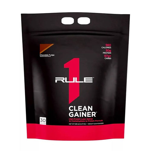 Rule One R1 Clean Gainer Chocolate Fudge 4470g at the cheapest price at MYSUPPLEMENTSHOP.co.uk